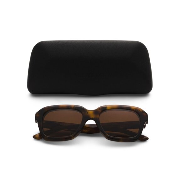 BALENCIAGA Havana Brown 53mm Square Sunglasses - Picture 1 of 2